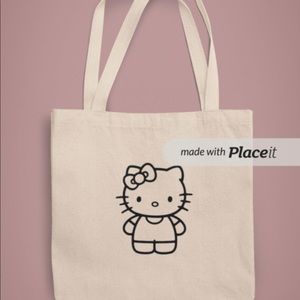 Sanrio embroidered tote bag
